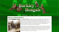 Desktop Screenshot of barkleybengalcats.com
